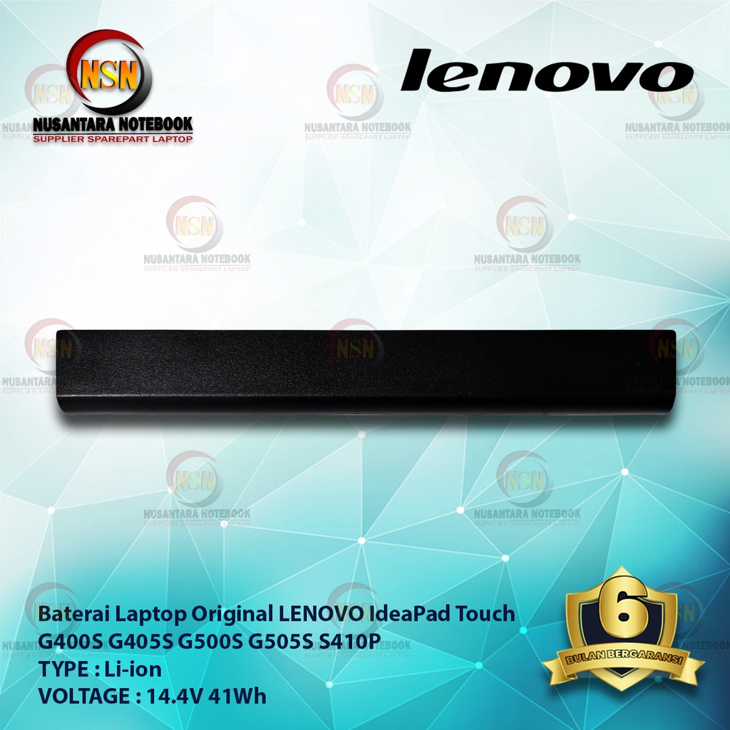 Baterai LENOVO ORIGINAL IdeaPad Touch G400s G405s G500s G505s S410p