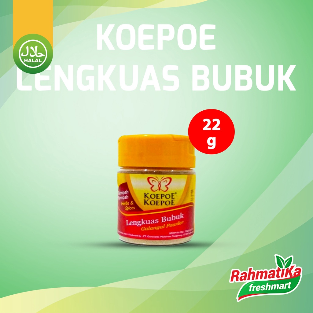 Koepoe Koepoe Lengkuas Bubuk / Galangal Powder 22 gr