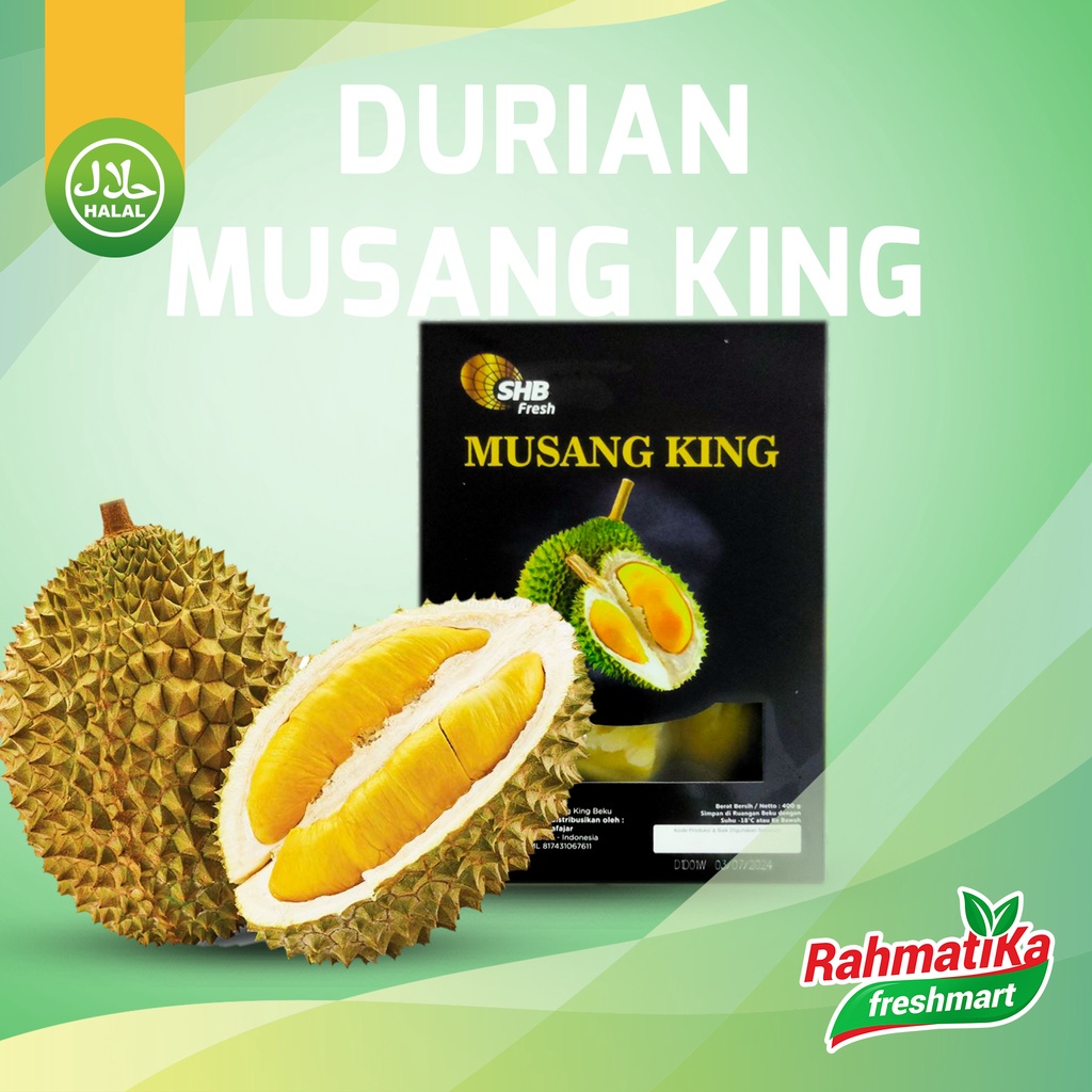Durian Musang King / Buah Duren Asli Malaysia 400 gram
