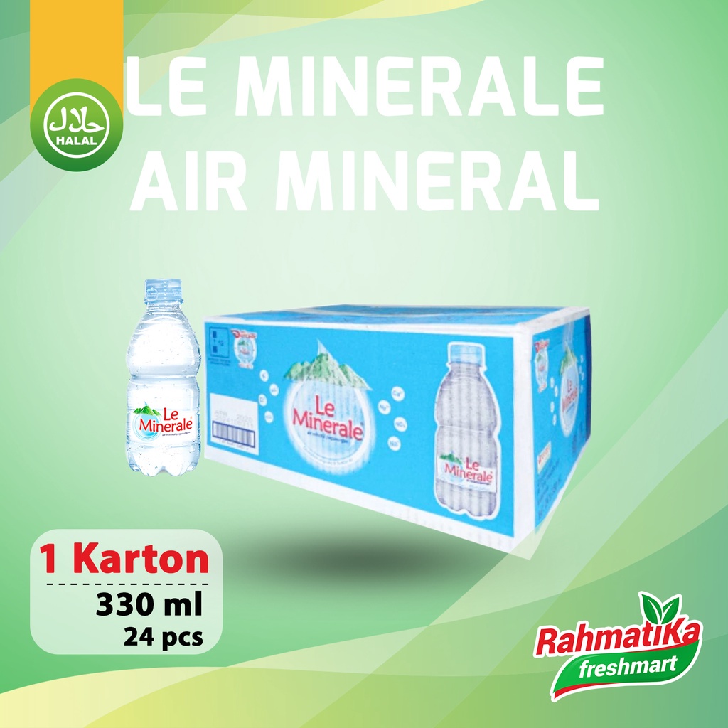 Le Minerale Air Mineral Botol 1 Dus (330 ml x 24 pcs)
