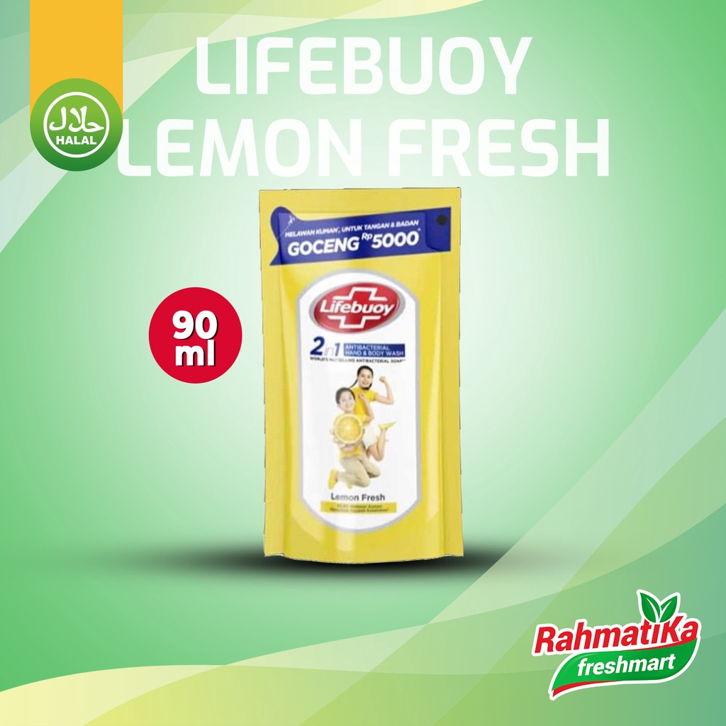 Promo Harga Lifebuoy Body Wash Lemon Fresh 90 ml - Shopee