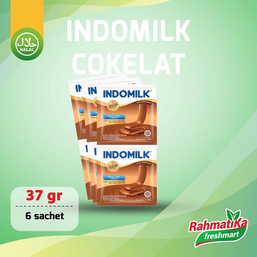 Indomilk Kental Manis Cokelat (37 gr x 6 sachet)