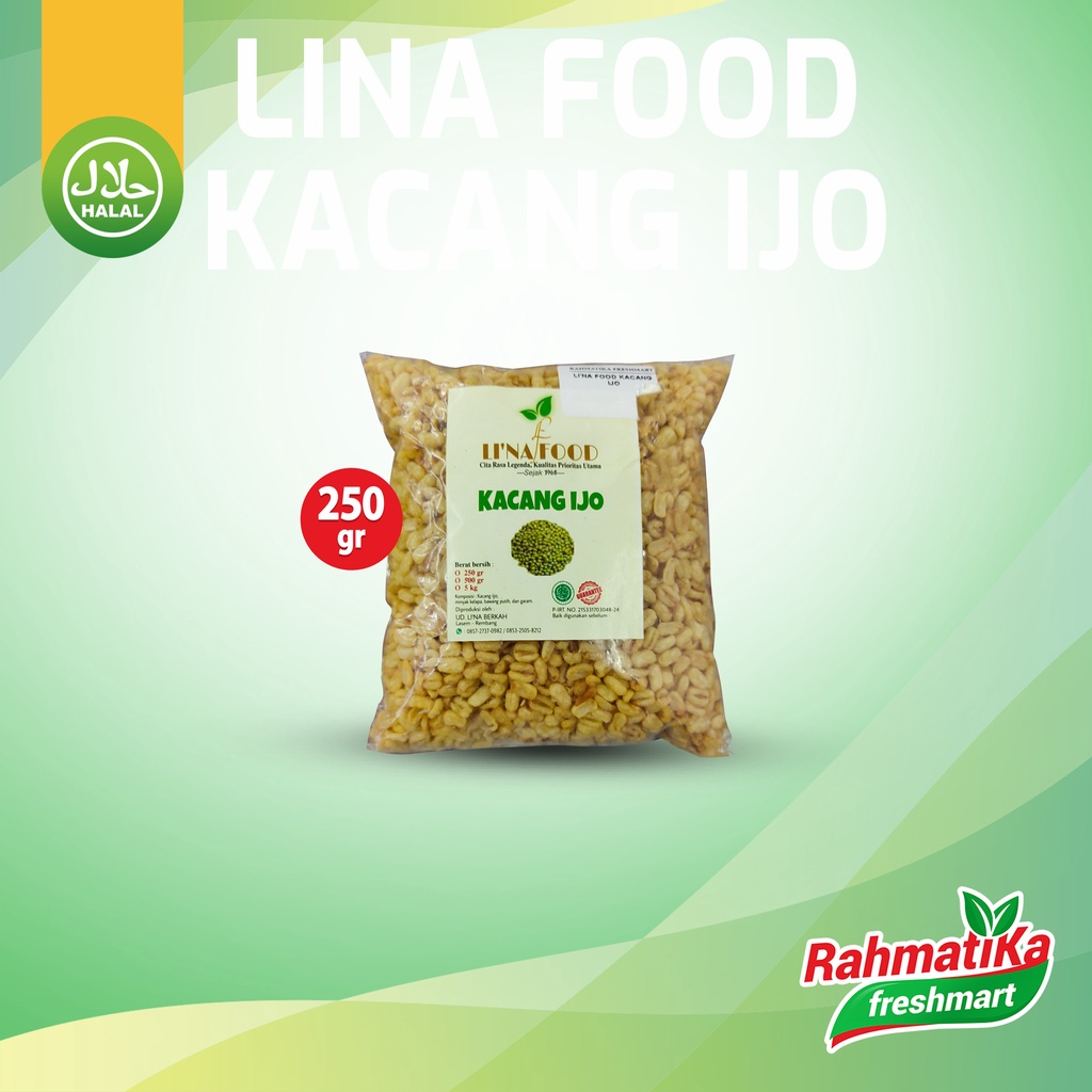 Li'Na Food Kacang Ijo 250 gram (Snack)