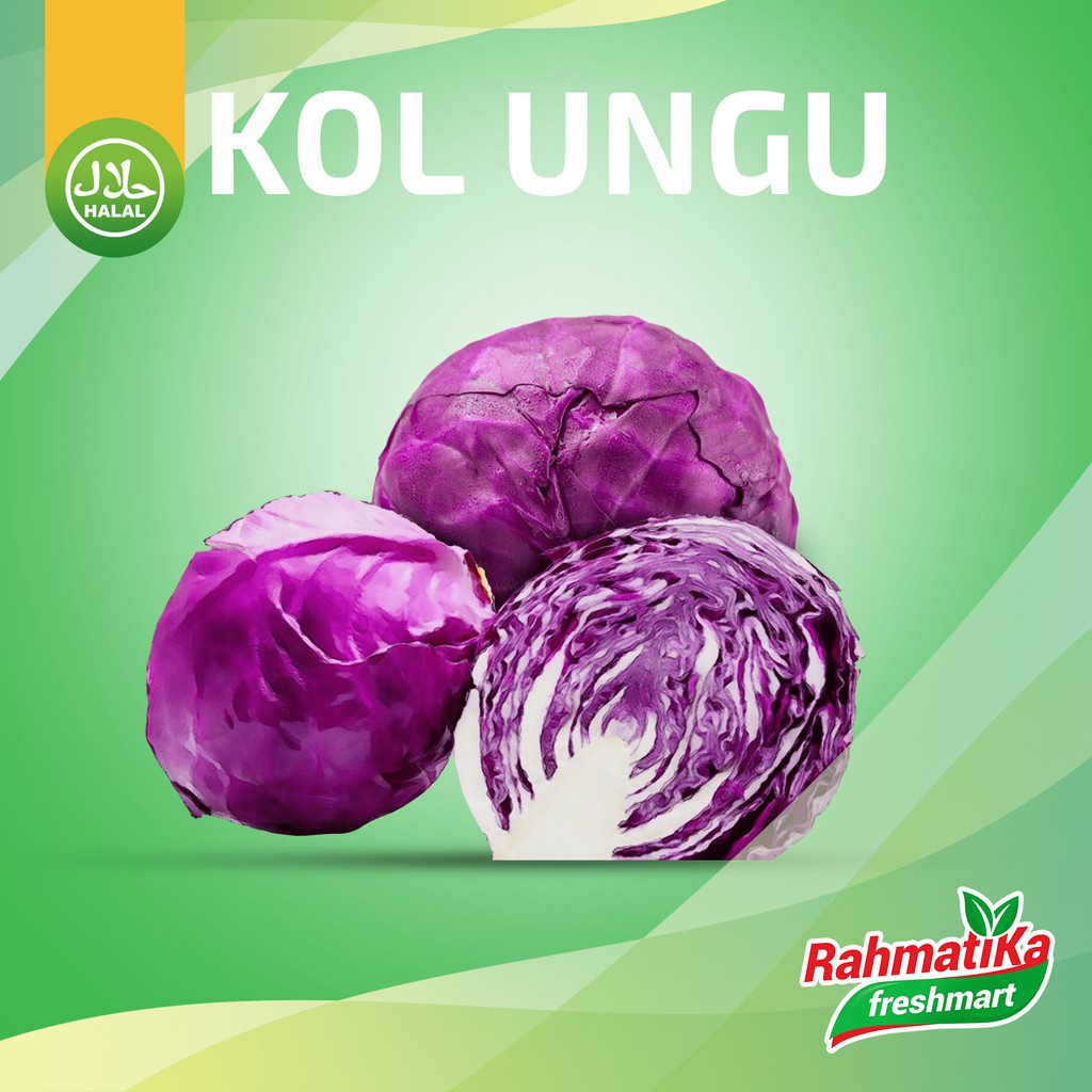 Kol Ungu Segar / Sayur Kubis Ungu Fresh 1 Kg (Sayur Segar)