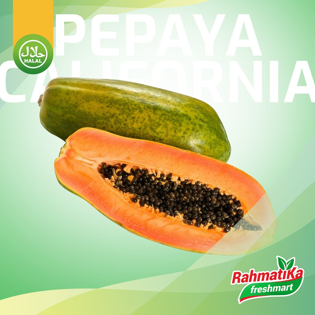 Pepaya California Segar / Pepaya California Fresh 1 pcs (Buah Segar)