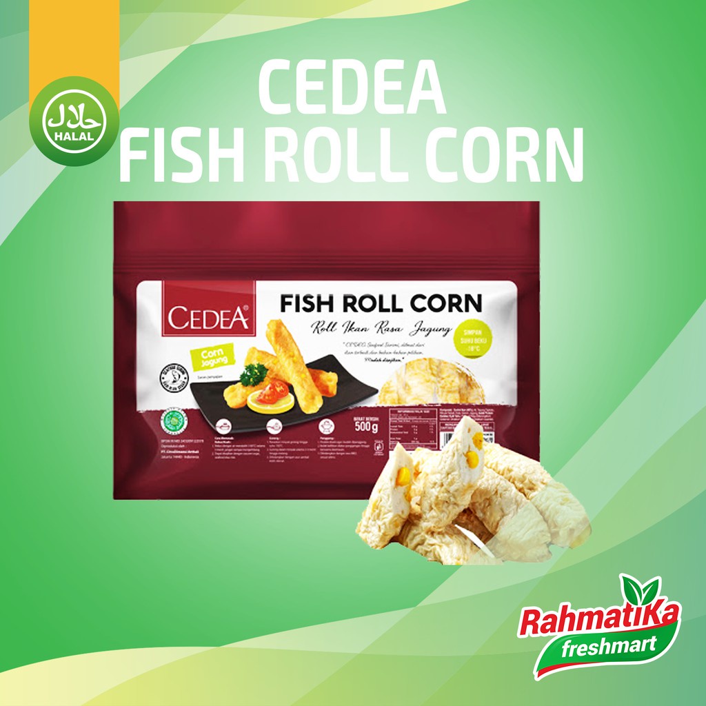 Cedea Fish Roll Corn / Roll Ikan Rasa Jagung 500 gram (Frozen Food)