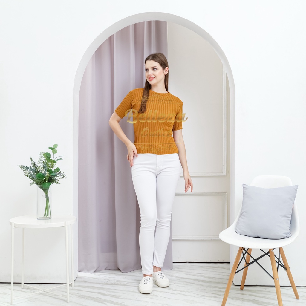 Belleza Outlet baju rajut Cardigan rajut atasan wanita Devi