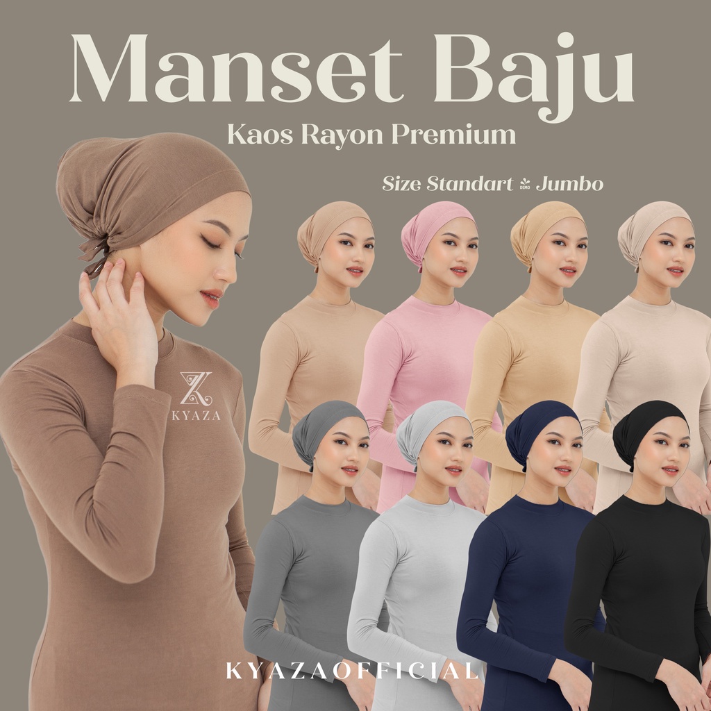 Manset  Premium Basic Turtle neck, kaos premium, kaos manset, kaos rayon super, manset adem