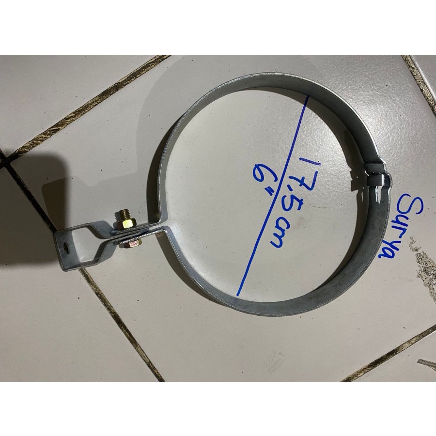 Klem Gantung 6" inch 17.5 cm Klem Pipa 6" Klem Besi 6" Klem Gantungan