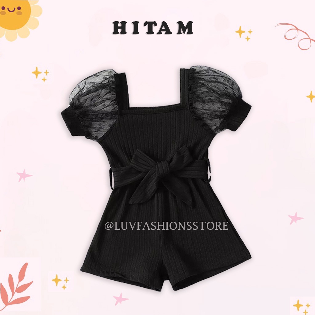 IL - JUMPSUIT ANAK CLEO RIB PREMIUM / FASHION ANAK PEREMPUAN KOREAN STYLE