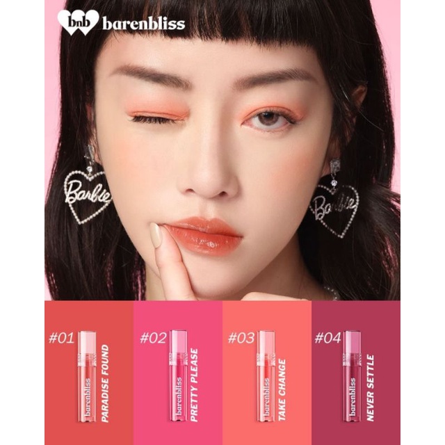 [BPOM][100% ORI&amp;READY] BNB barenbliss Peach Makes Perfect Lip Tint Korea Lip Gloss「24H Moisturizing」