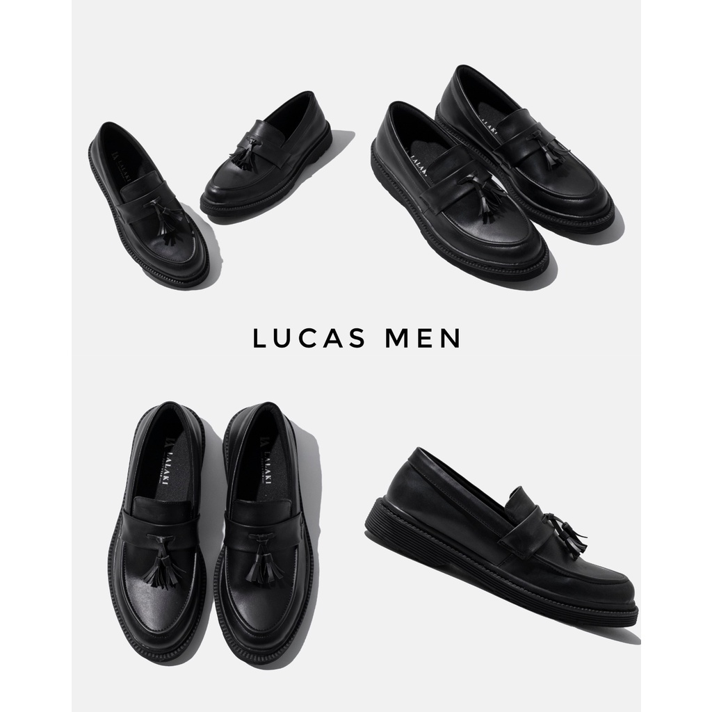 LALAKI FOOTWEAR Sepatu SlipOn Casual Pria LUCAS MEN Black