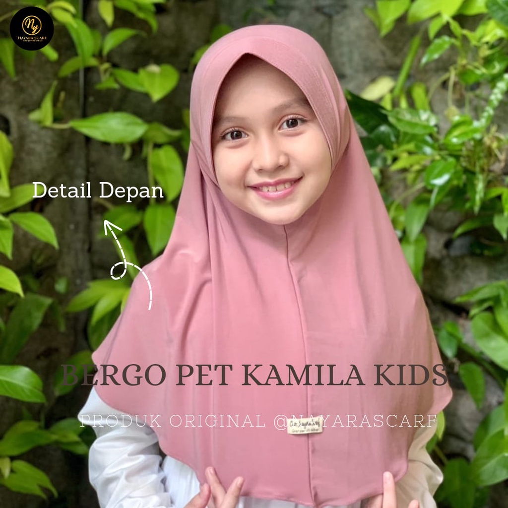 BERGO PET KAMILA KIDS JERSEY PREMIUM I JILBAB ANAK SEKOLAH TK SD