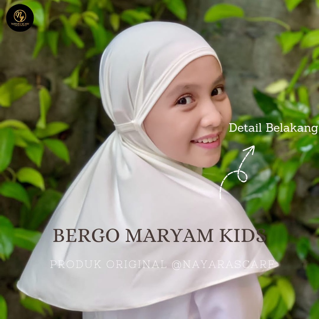 BERGO MARYAM KIDS JERSEY PREMIUM I JILBAB ANAK SEKOLAH TK SD