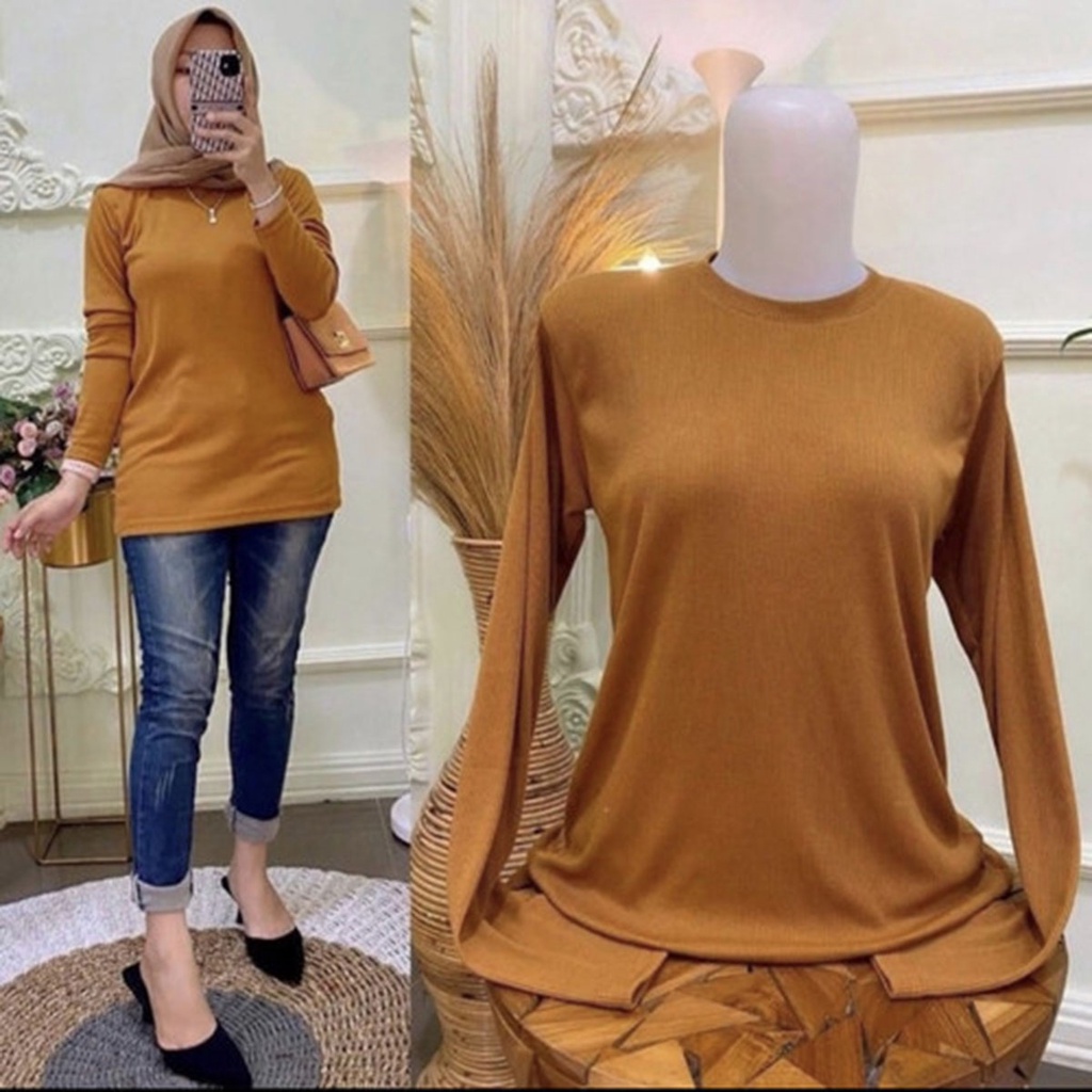 KAOS RIB PREMIUM  BASIC LENGAN PANJANG