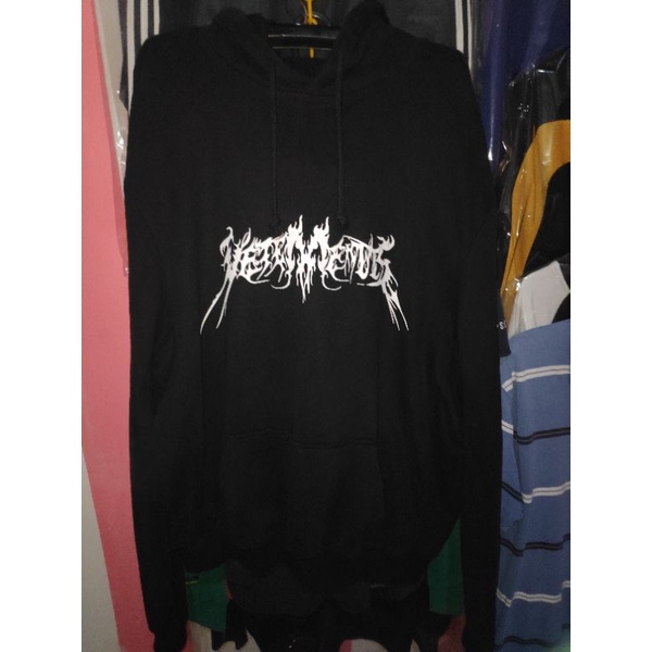 hoodie vetements fucking darkness bahan berat 1kg lebih like new