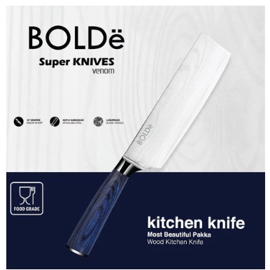 Pisau Dapur Bolde Super Knives Venom Kitchen Knife