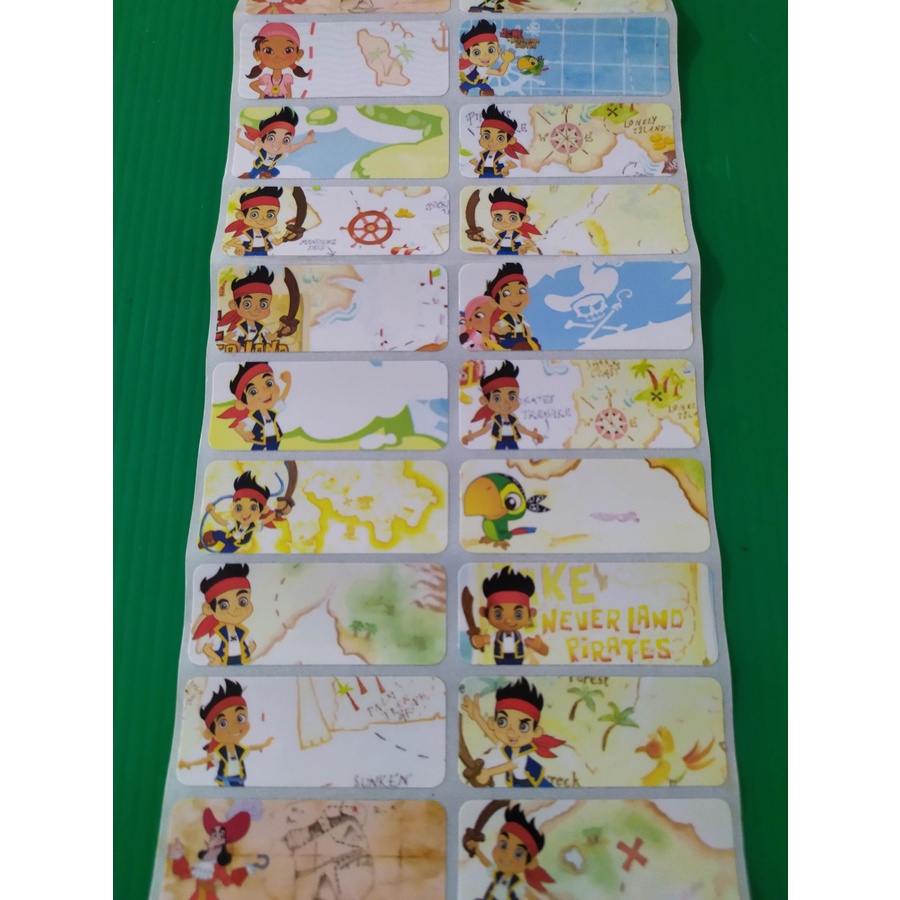 

Label Nama Waterproof - Jake and the Neverland Pirates