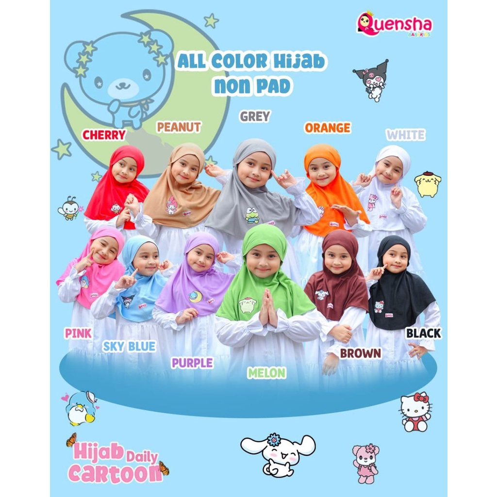 Daily Carton by. Quensha/ Jilbab Anak