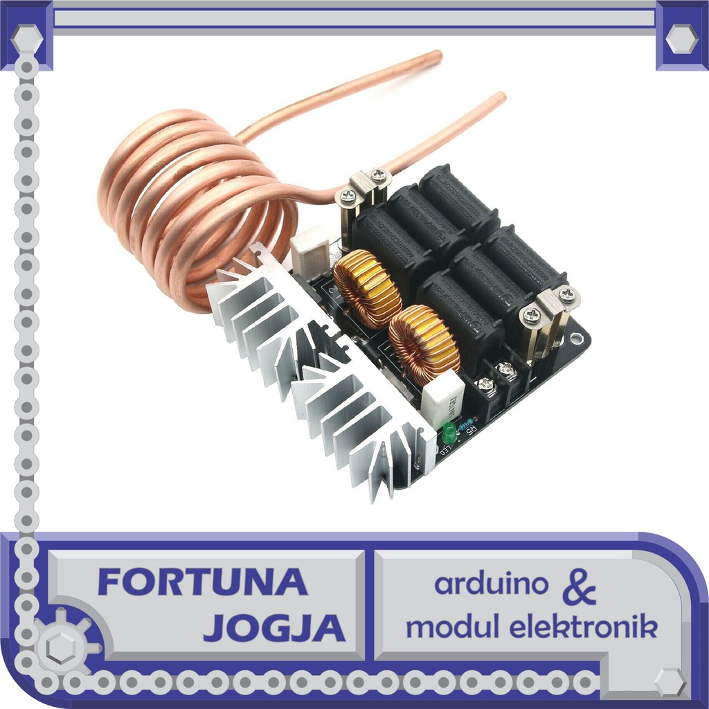 ZVS 1000W 20A Pemanas Induksi DC 12V - 48V Induction Heater