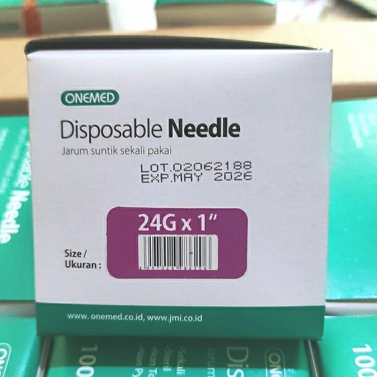 Needle Onemed 18 21 22 23 24 25 26 27 30 G Onemed Disposable