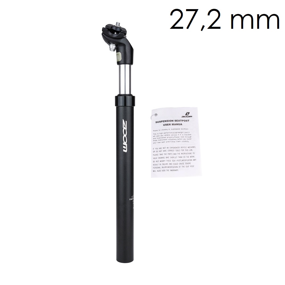 Seatpost suspensi Zoom suspension tiang sadel empuk 27,2 - 33,9 mm