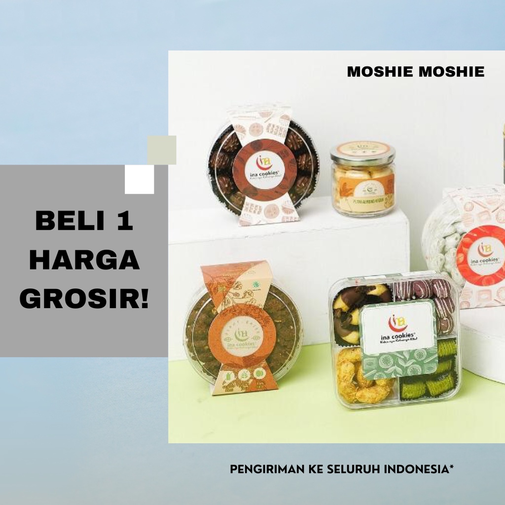 INA COOKIES REGULER ORIGINAL / KUE KERING / KUE LEBARAN / KUE KEMASAN 500gr / HAMPERS