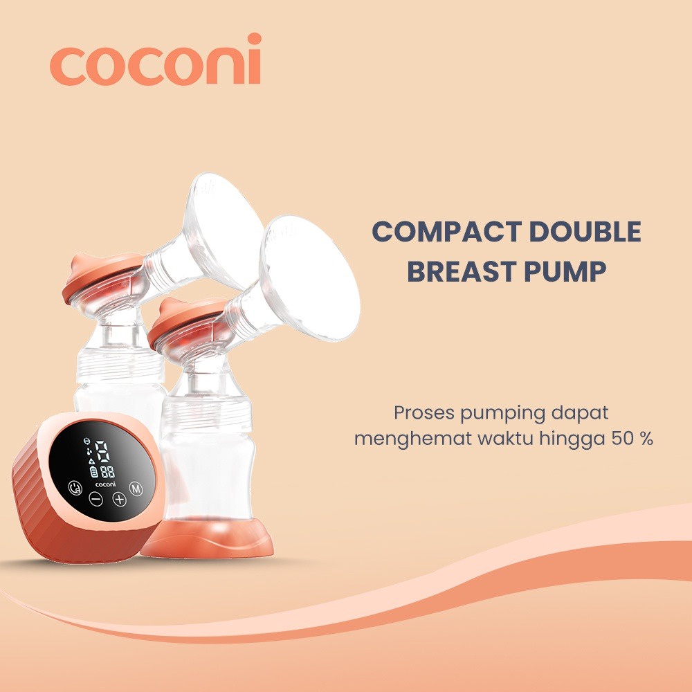 COCONI Compact Electric Double Breastpump | Pompa Asi Elektrik Ganda Portable