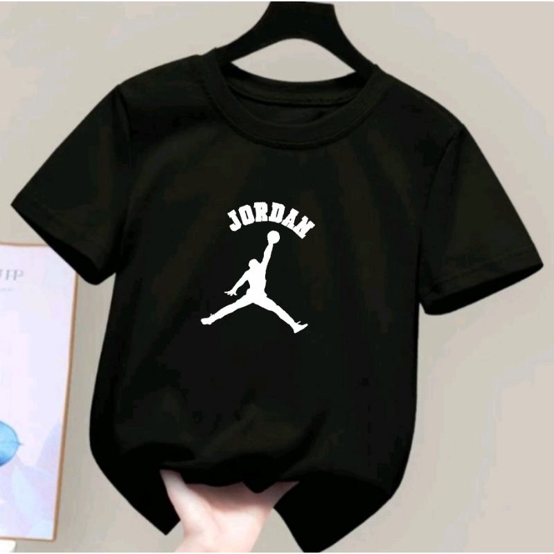 Kaos Jordan Anak Cwo/Cwe Ideal 2-10Th Baju Kaos Oblong Anak-Anak Unisex