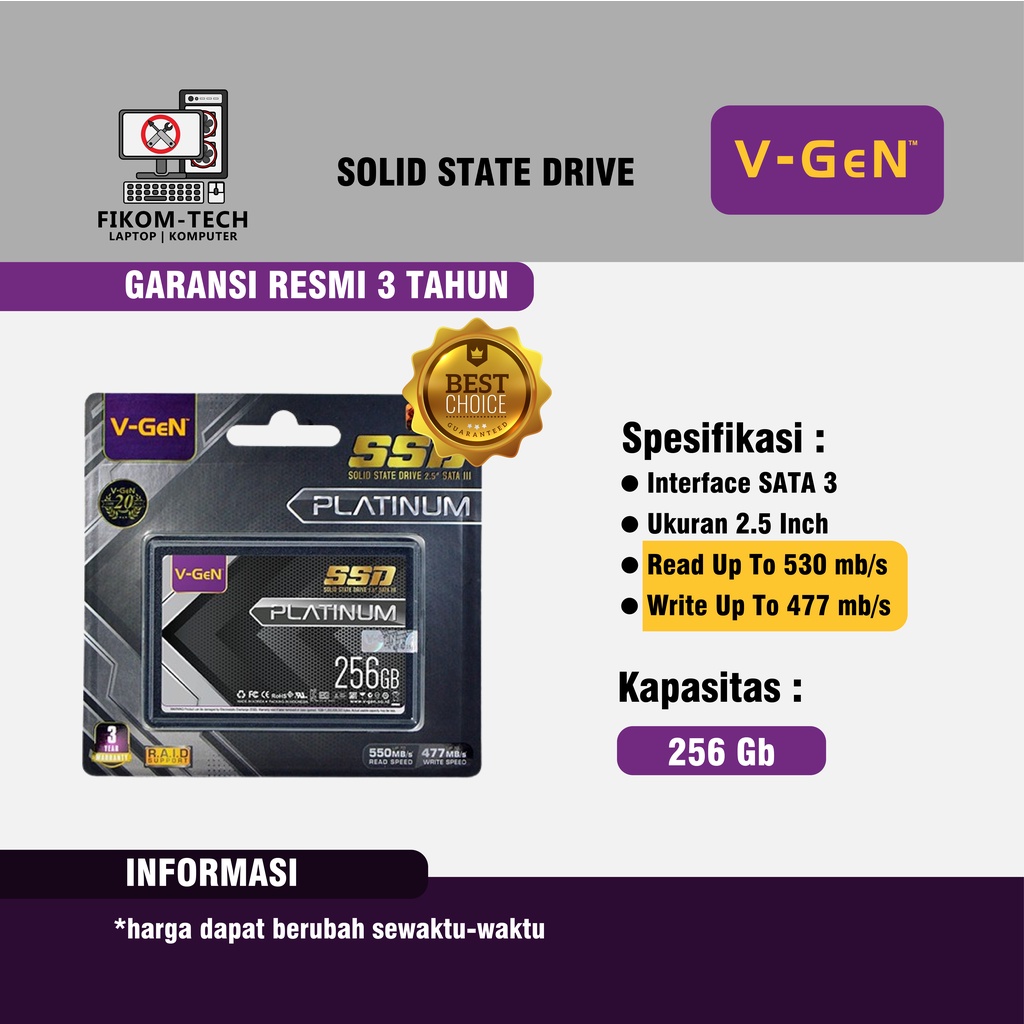 SSD V-Gen 256GB - Sata 3 VGen 256 GB