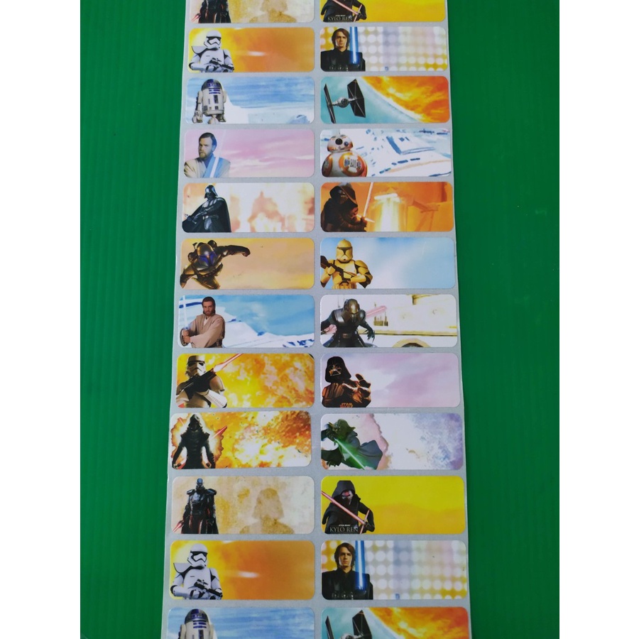 

Label Nama Waterproof - Starwars