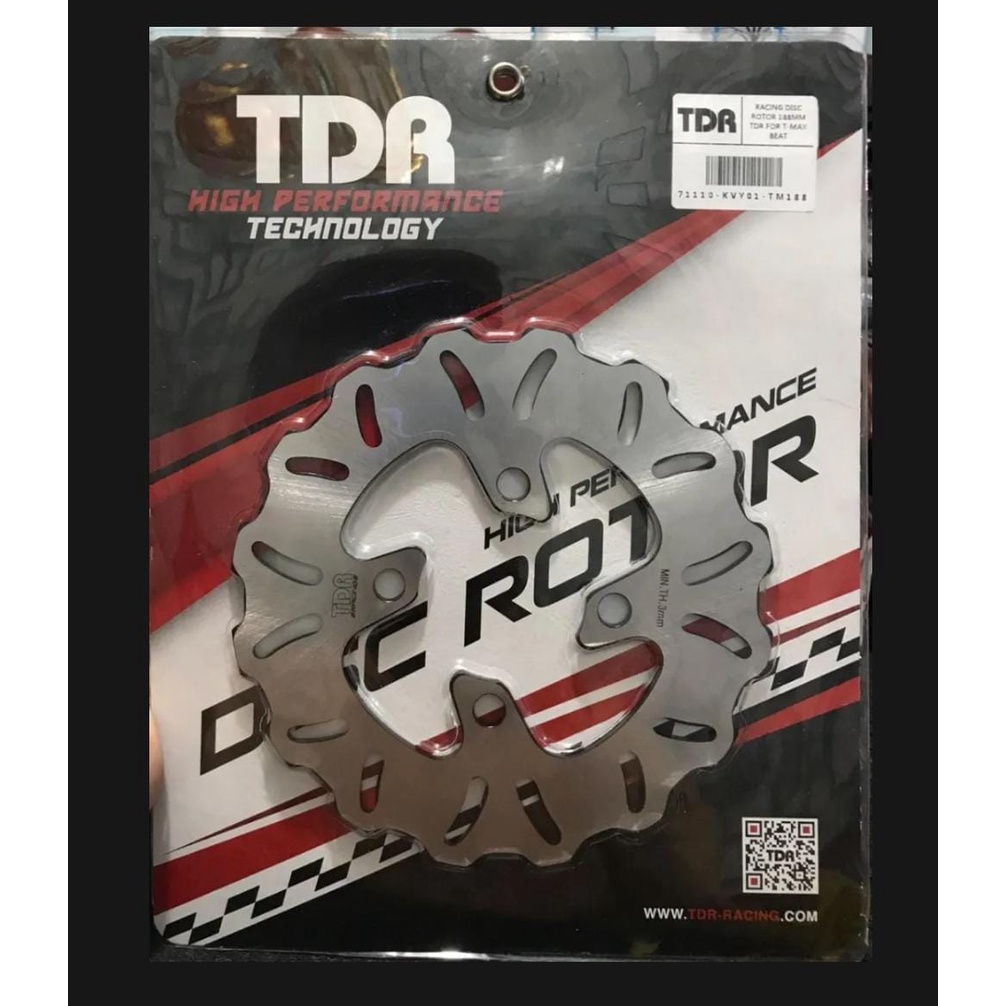 Piringan Cakram TDR Honda Beat Street/Beat Karbu/Beat Pop/Beat Fi//Vario 125/Vario 110/Vario 150/Scoopy/Spacy