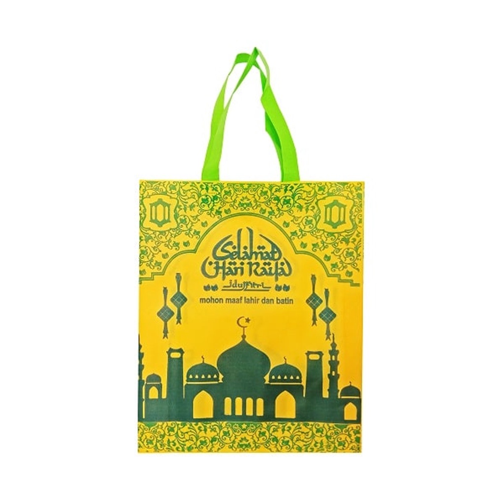 Tas Sembako Goodie Bag Lebaran 30 x 40 x 8 cm Goodies Bag Idul Fitri Tas Bingkisan Tas Parcel Lebaran Parsel Hampers Hamper Tas Souvenir Lebaran Ramadhan Kantong Belanja Tas Idul Fitri Tas Lebaran Warna - Acak