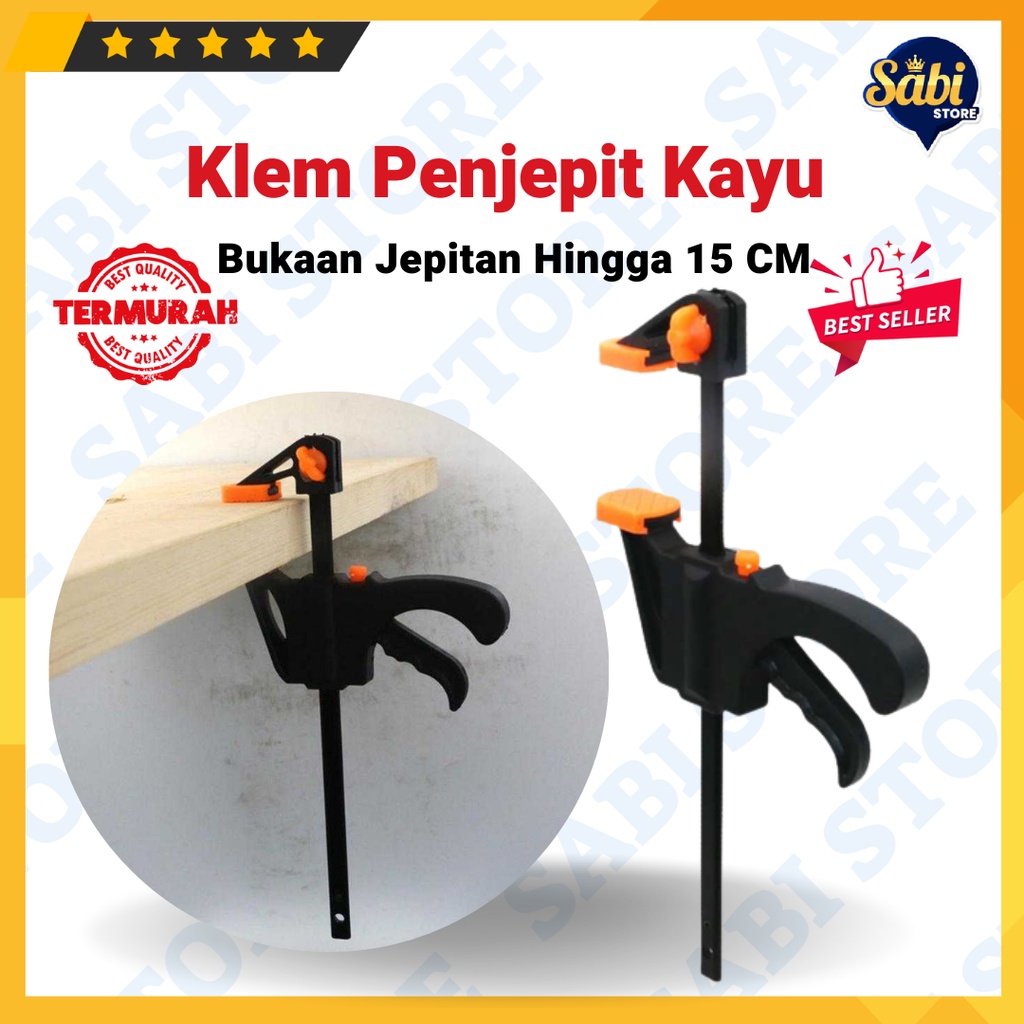 Alat Klem Jepit Penjepit Kayu / F Clamp 6 Inch