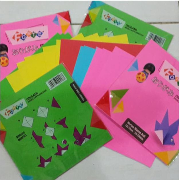 

(PAK) KERTAS ORIGAMI / KERTAS LIPAT 18X18 FORTE