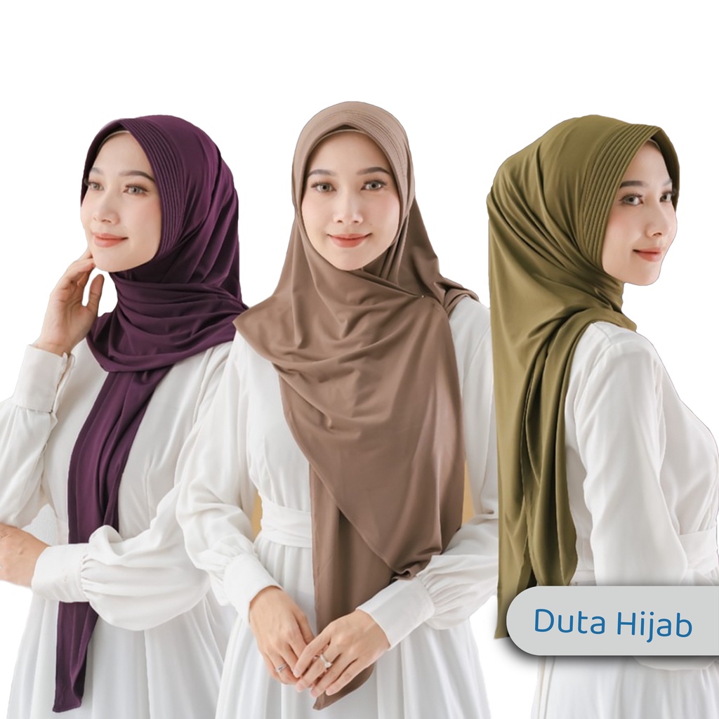 Jilbab Segitiga Instan Pad Jersey  Premium