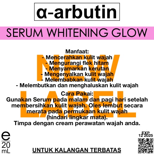 SERUM GLOWING -- SERUM ARBUTIN - SERUM WHITENING - SERUM PEMUTIH -SERUM WHITE GLOW