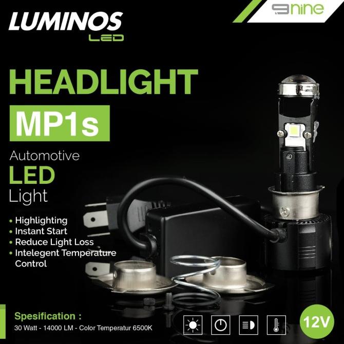 LAMPU LED MINI PROJECTOR MP1S 9NINE LUMINOS  SUPER TERANG
