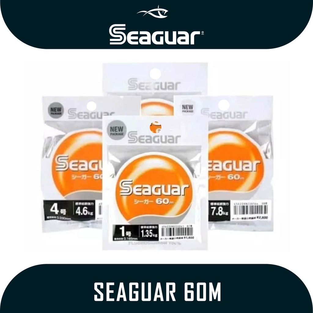 Senar Pancing Merk Seaguar Orange Lable 60m