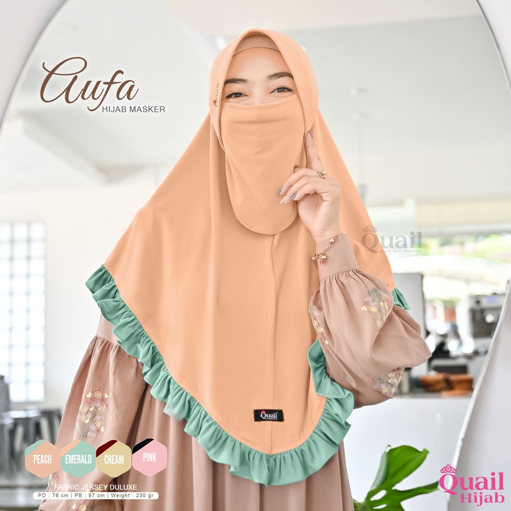Quail Hijab - AUFA HIJAB MASKER