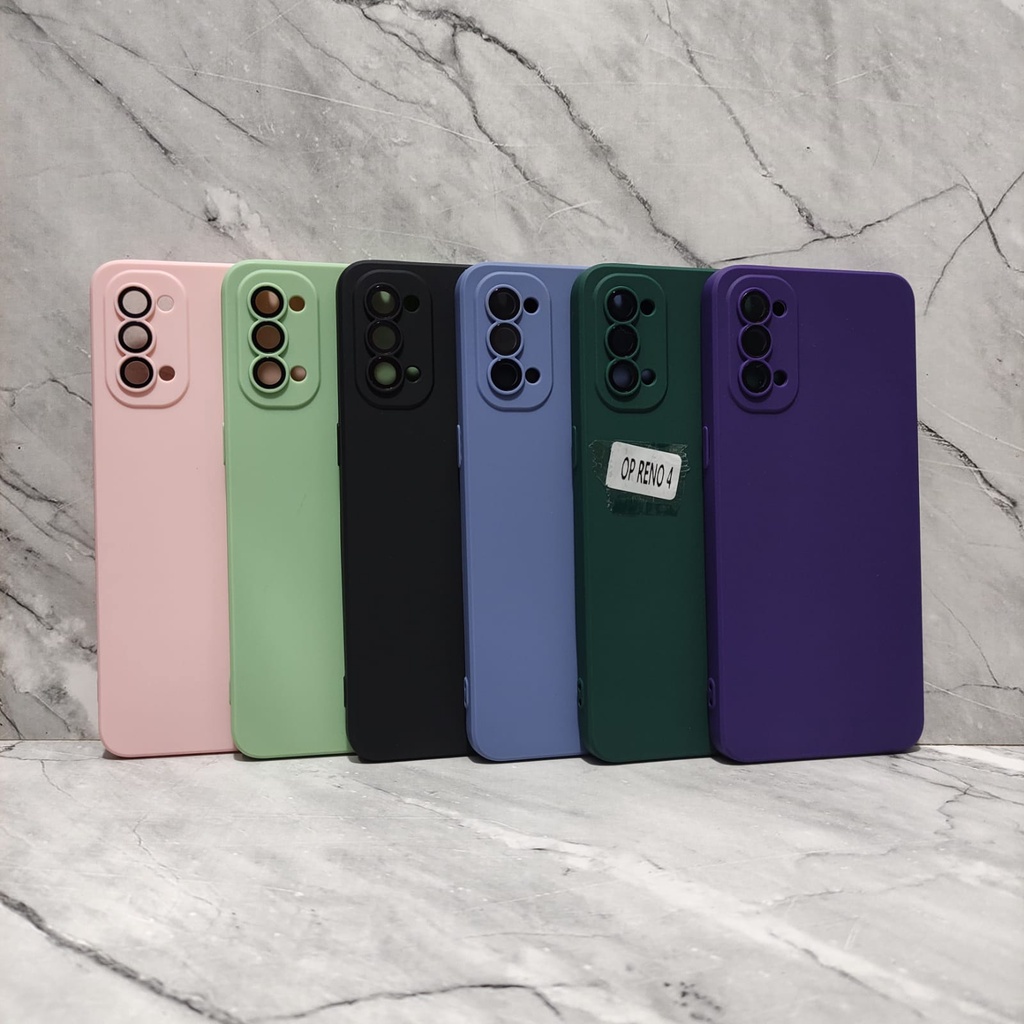 SOFTCASE MACAROON LENSPRO CANDY OPPO RENO 4 4G RENO 4F RENO 5 RENO 5F RENO 6 4G WHITE_CELL