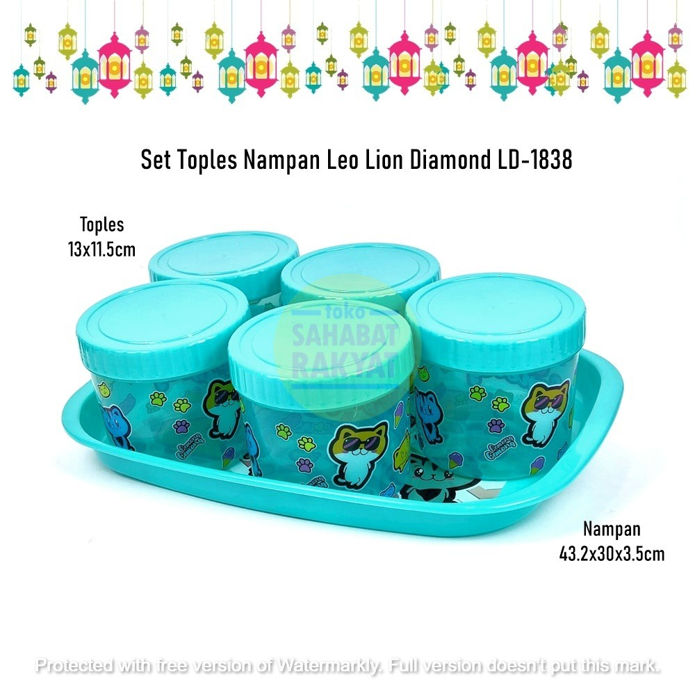 RML618T Set Toples Nampan Leo Lion Diamond LD-1838