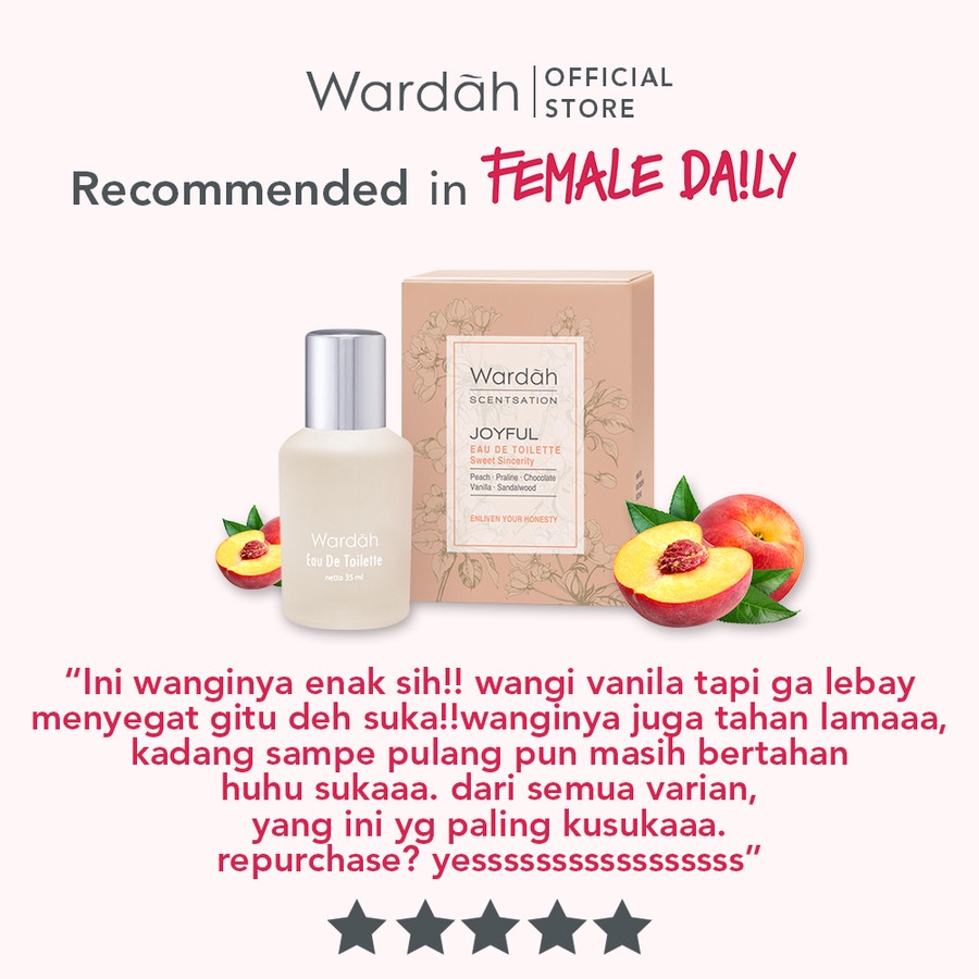 Wardah Scentsation Eau De Toilette 35ml / Parfum Wanita