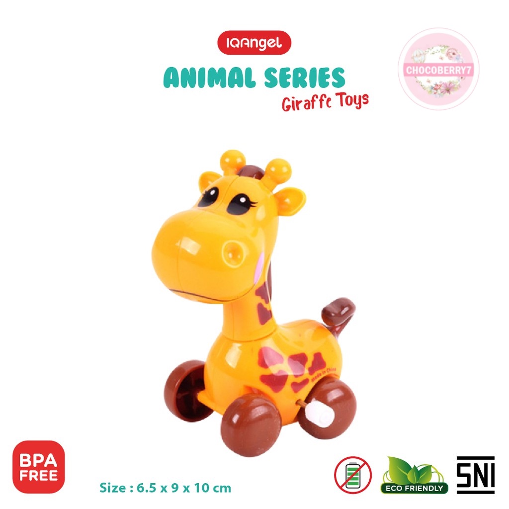 IQAngel Giraffe Toys IQ632 / Mainan Bayi Edukatif / Mainan Motorik Anak Jerapah / Mainan Putar Bayi