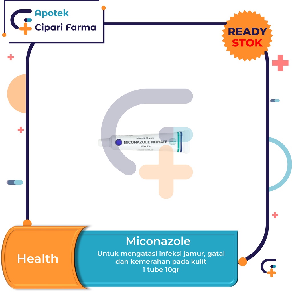 Miconazole Cream Salep Anti Jamur | Gatal | Panu | Kutu Air 10gr