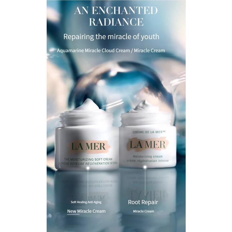 La Mer 30ml The Moisturizing Soft Cream / lamer Moisturizing Cool Gel 7ml with box