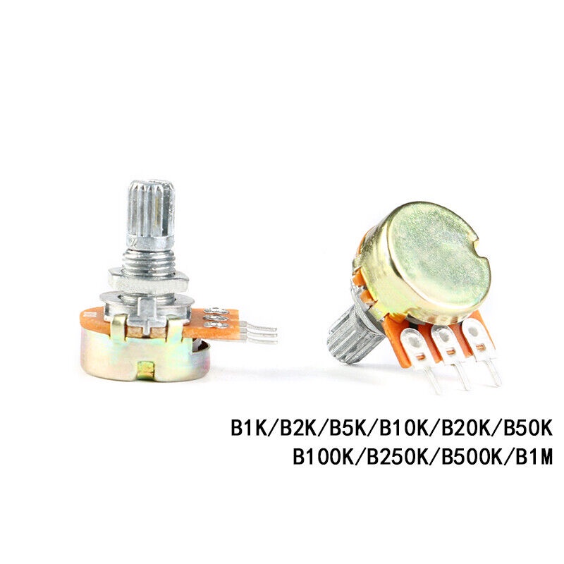 Pengatur Volume Suara Potensiometer Resistor Linear Potentiometer Potensio Mono 1K 2K 5K 10K 20K 50K 100K 250K 500K 1M Ohm