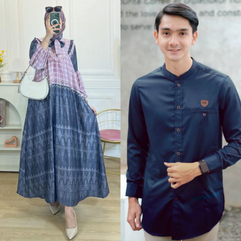 Couple Gamis Koko Lebaran | Couple Lebaran 2023 || Couple Kanaya