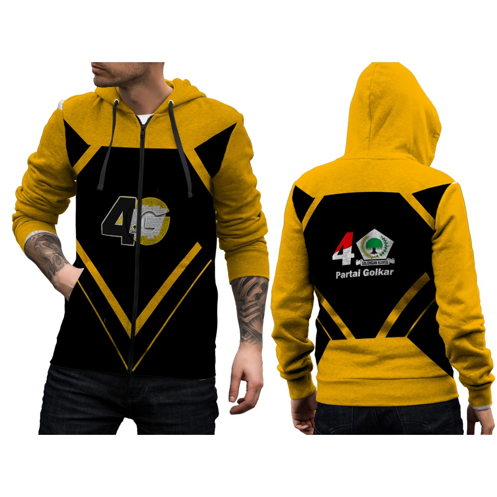 JAKET GOLKAR / Jaket Hoodie Keren Partai Golkar // Jaket Partai Terbaik Istimewa Premium Golkar