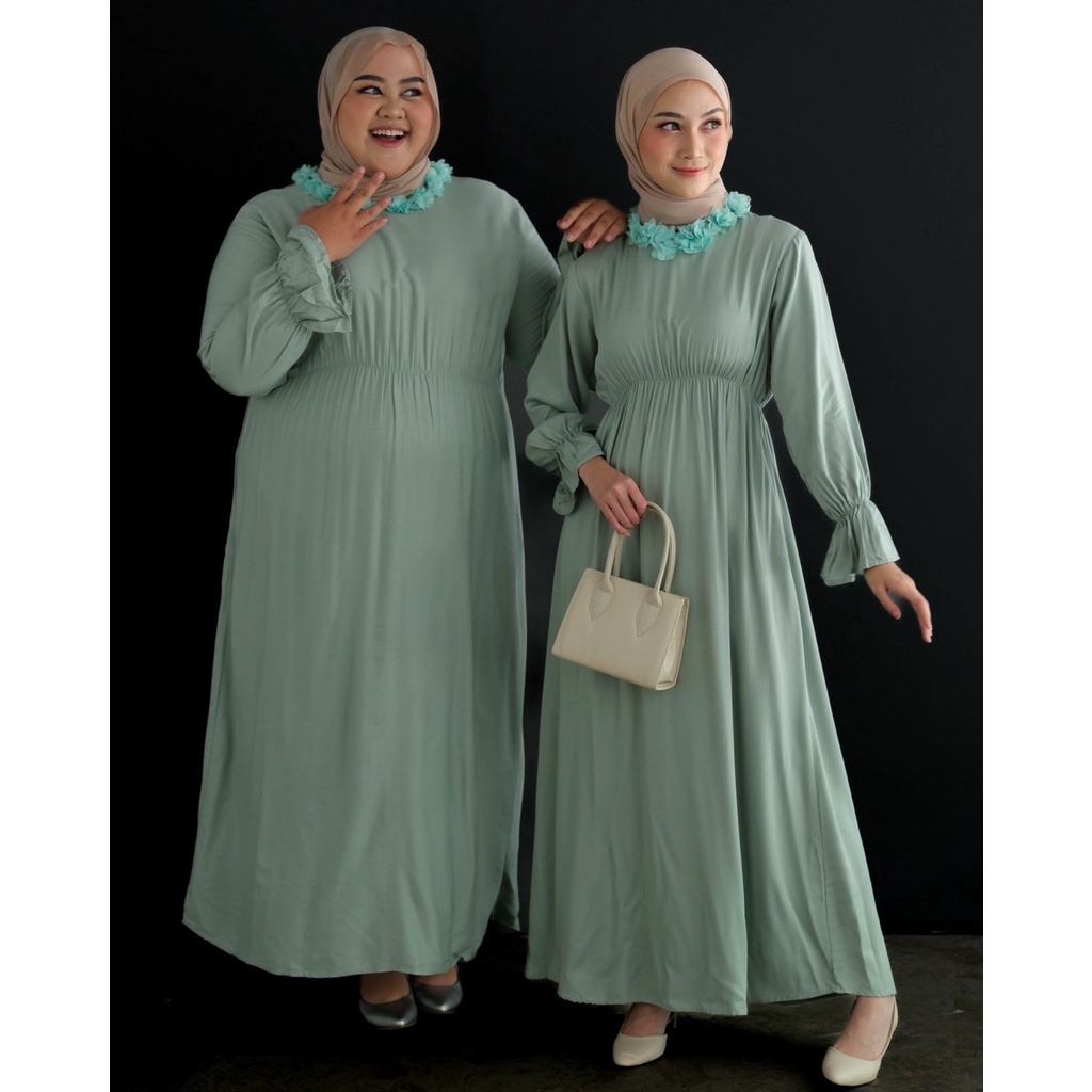 Myrubylicious NAYRHA MAXI DRESS | DRESS | DRESS LENGAN PANJANG | MAXI DRESS